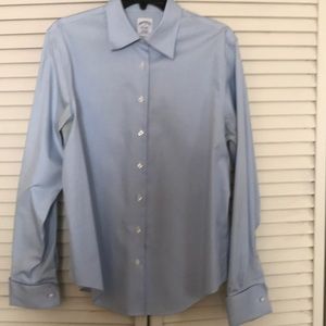 Blue Brooke’s Brothers blouse.